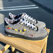 Load image into Gallery viewer, NIKE AIR FORCE 1 LOW REMIX BLACK (GS) Black/Multi/white/metallic