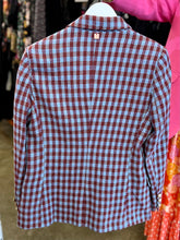 Load image into Gallery viewer, ITALIAN PLAID BLAZER IN Turquoise/Pink/Rust/Burgundy