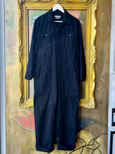 Load image into Gallery viewer, OVERLOVER ROSE TWILL BLACK JUMPSUIT