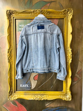 Load image into Gallery viewer, KSUBI MENS DISTRESSED LIGHT DENIM JACKET XS