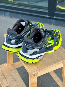 BALENCIAGA Track 2 Sneakers Black Yellow Green