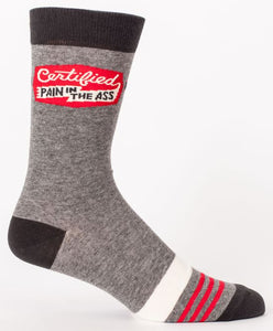 BLUE Q CERTIFIED PAIN IN THE A*S SOCKS