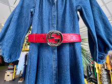 Load image into Gallery viewer, GUCCI SIGNATURE LEATHER BELT Red