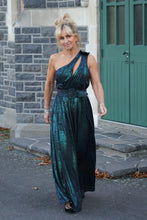 Load image into Gallery viewer, RETROFETE Andrea Maxi Dress Green Print