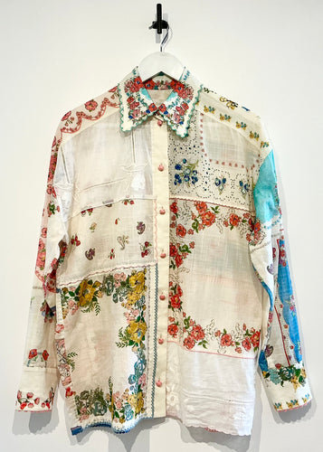 ZIMMERMANN Clover Patched shirt in Patch Painted Floral