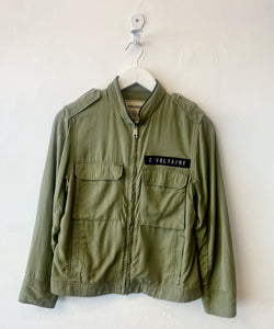 ZADIG & VOLTAIRE Kacy Embellished Army Jacket Khaki