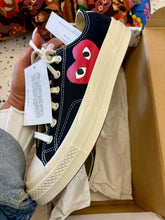 Load image into Gallery viewer, COMME DES GARÇONS PLAY X CONVERSE Chuck Taylor Low Black