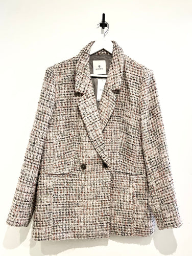 ANINE BING Diana Blazer Blush Tweed