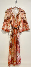 Load image into Gallery viewer, ZIMMERMANN Wylie Tunic Midi Dress Rust Multi
