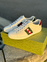 Load image into Gallery viewer, GUCCI White Pearl Stud New Ace Sneakers