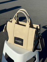 Load image into Gallery viewer, MARC JACOBS The Jacquard Medium Tote Bag Warm Sand