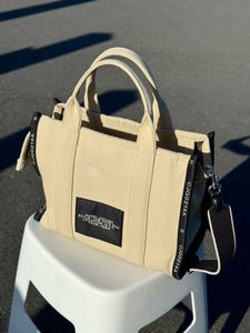 MARC JACOBS The Jacquard Medium Tote Bag Warm Sand
