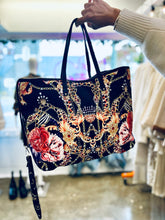 Load image into Gallery viewer, CAMILLA FLORAL RECTANGLE TOTE BAG