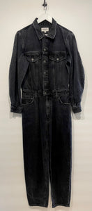 AGOLDE Balloon Sleeve Jumpsuit Black