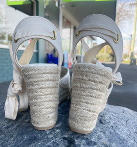 LA TRIBE Low Wedge Espadrille Crudo (Ecru)