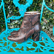 Load image into Gallery viewer, KATHRYN WILSON PERCY BOOT CHOC PYTHON