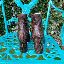Load image into Gallery viewer, KATHRYN WILSON PERCY BOOT CHOC PYTHON