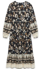 Load image into Gallery viewer, MINT VELVET Border Print Tie Midi Dress