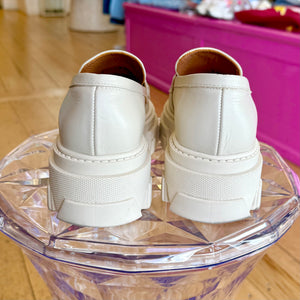 ALOHAS Trailblazer Leather Loafers Ivory