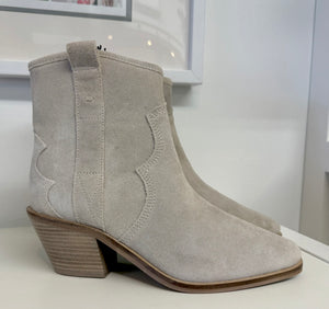 Next Suede Cowboy Boot in Neutral