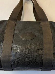 MULBERRY Clipper Scotch Grain Holdall Black