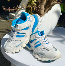 Load image into Gallery viewer, BALENCIAGA X ADIDAS Track Forum Low Top Sneaker White/Blue