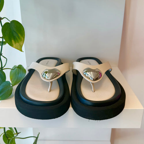 ALIAS MAE Ana Leather Sandal Bone