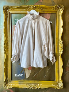 MAHSA Ruffle Shirt Champagne