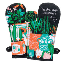 Load image into Gallery viewer, BLUE Q Oven Glove Parsley, Sage &amp; F Off