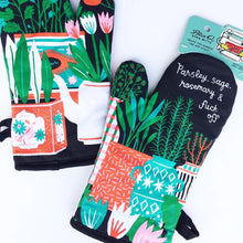 Load image into Gallery viewer, BLUE Q Oven Glove Parsley, Sage &amp; F Off
