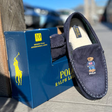 Load image into Gallery viewer, POLO BY RALPH LAUREN DECLAN MENS SLIPPERS NAVY