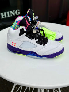 NIKE AIR JORDAN 5 RETRO ‘Bel Air’ White / Ghost Green / Court Purple