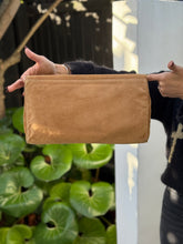 Load image into Gallery viewer, FENDI Brown Suede Pasta Flap Clutch-Cross Body