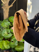 Load image into Gallery viewer, FENDI Brown Suede Pasta Flap Clutch-Cross Body