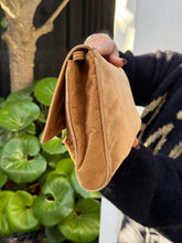 Load image into Gallery viewer, FENDI Brown Suede Pasta Flap Clutch-Cross Body
