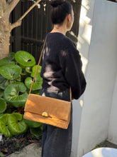 Load image into Gallery viewer, FENDI Brown Suede Pasta Flap Clutch-Cross Body