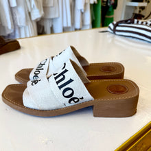 Load image into Gallery viewer, CHLOE Woody Logo Slide Cream/Black