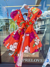 Load image into Gallery viewer, AJE Gretta Bow Back Mini Dress vivid Camellia