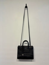 Load image into Gallery viewer, SAINT LAURENT Sac De Jour Crocodile Embossed Leather Black
