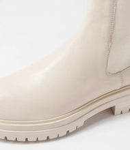 Load image into Gallery viewer, MOLLINI ARMADIL CREAM LEATHER CHELSEA BOOTS