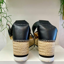 Load image into Gallery viewer, SEE BY CHLOE Glyn Espadrille Sandals Black