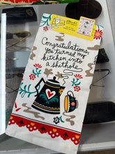 Load image into Gallery viewer, BLUE Q Tea Towel Congratulations You Turned My Kitchen
