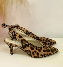 Load image into Gallery viewer, KATHRYN WILSON Cheetah Sling backs