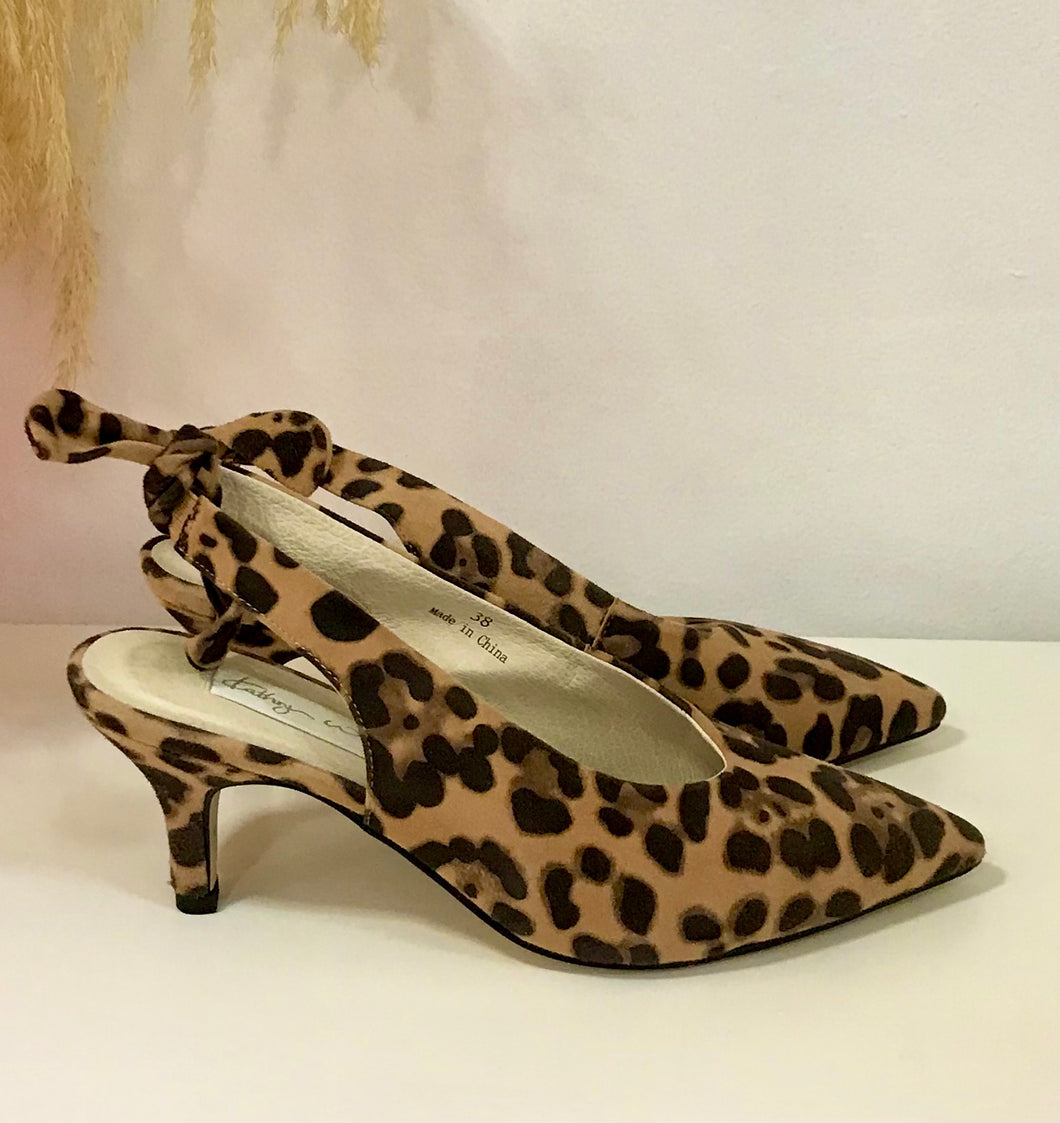 KATHRYN WILSON Cheetah Sling backs