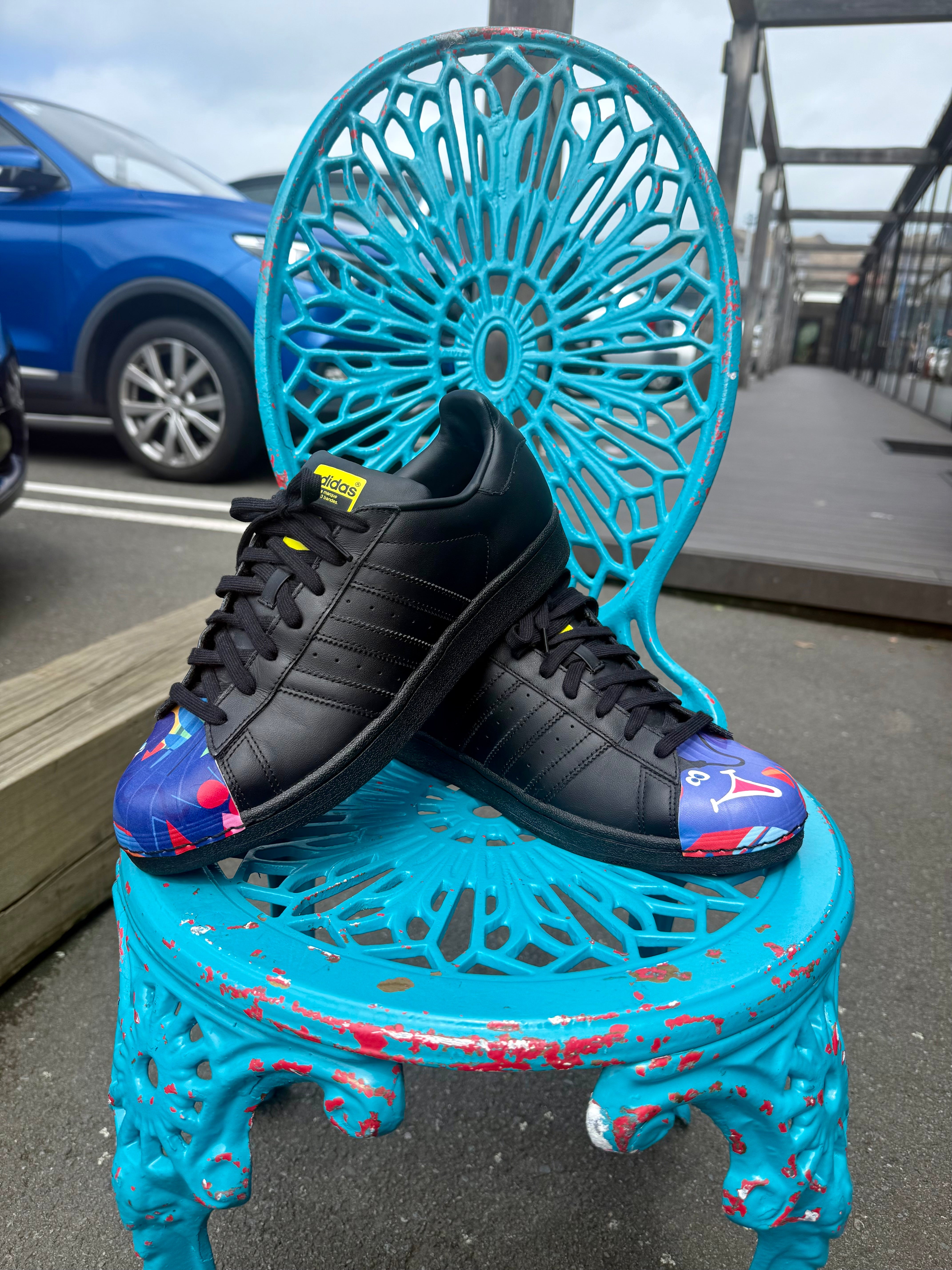 ADIDAS X PHARRELL WILLIAMS Superstars Supershell Black – To Be Continued  Preloved