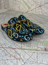 Load image into Gallery viewer, GUCCI Princetown Mules Gucci Ghost Print Black