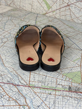 Load image into Gallery viewer, GUCCI Princetown Mules Gucci Ghost Print Black