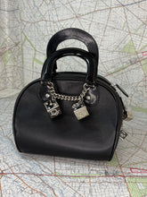 Load image into Gallery viewer, CHRISTIAN DIOR Gambler Dice Bowler Bag Black