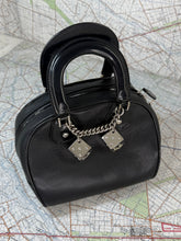 Load image into Gallery viewer, CHRISTIAN DIOR Gambler Dice Bowler Bag Black