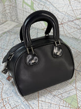 Load image into Gallery viewer, CHRISTIAN DIOR Gambler Dice Bowler Bag Black